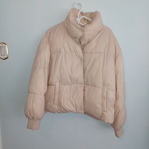 American  Eagle Puffer Jacket -Cream XL